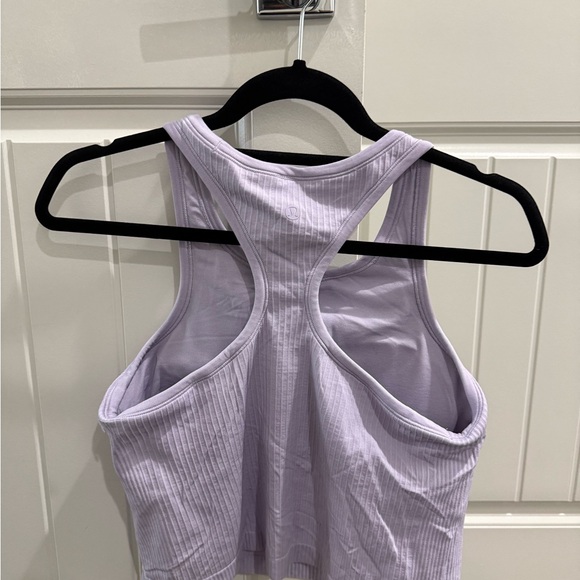 Lilac Ribbed Tank Top - Picture 2 of 2